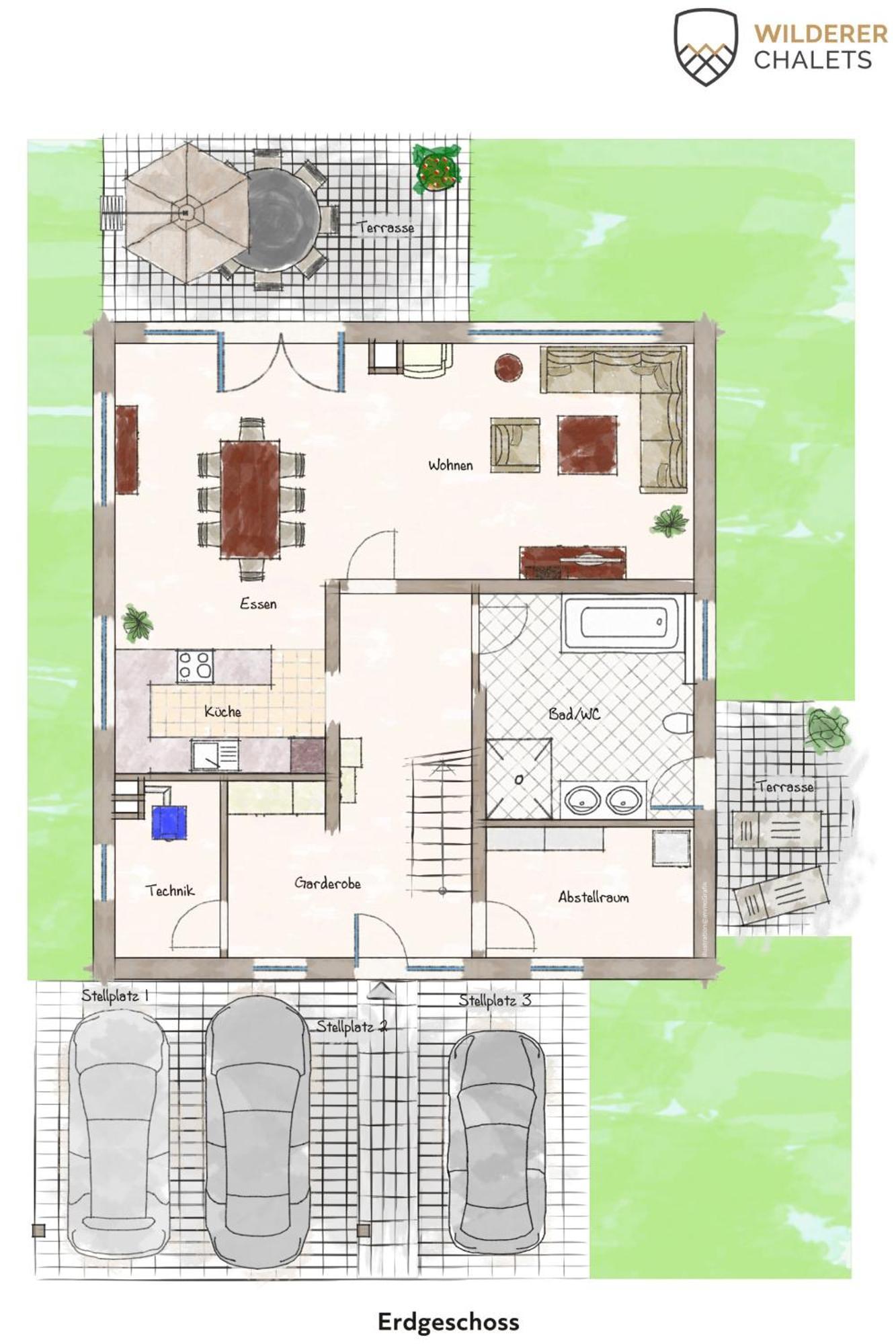 Wilderer Chalets 2-4 Personen Leutasch Bagian luar foto
